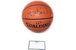 MISTER MANCAVE Larry Bird Boston Celtics Signed Autograph NBA Game Basketball Black Ink Steiner Sports Certified