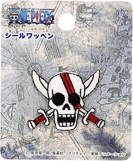 Amazon 稲垣服飾 ワンピース シールワッペン 海賊旗シャンクス シール アイロン両用 Pes035 ワッペン アップリケ 通販
