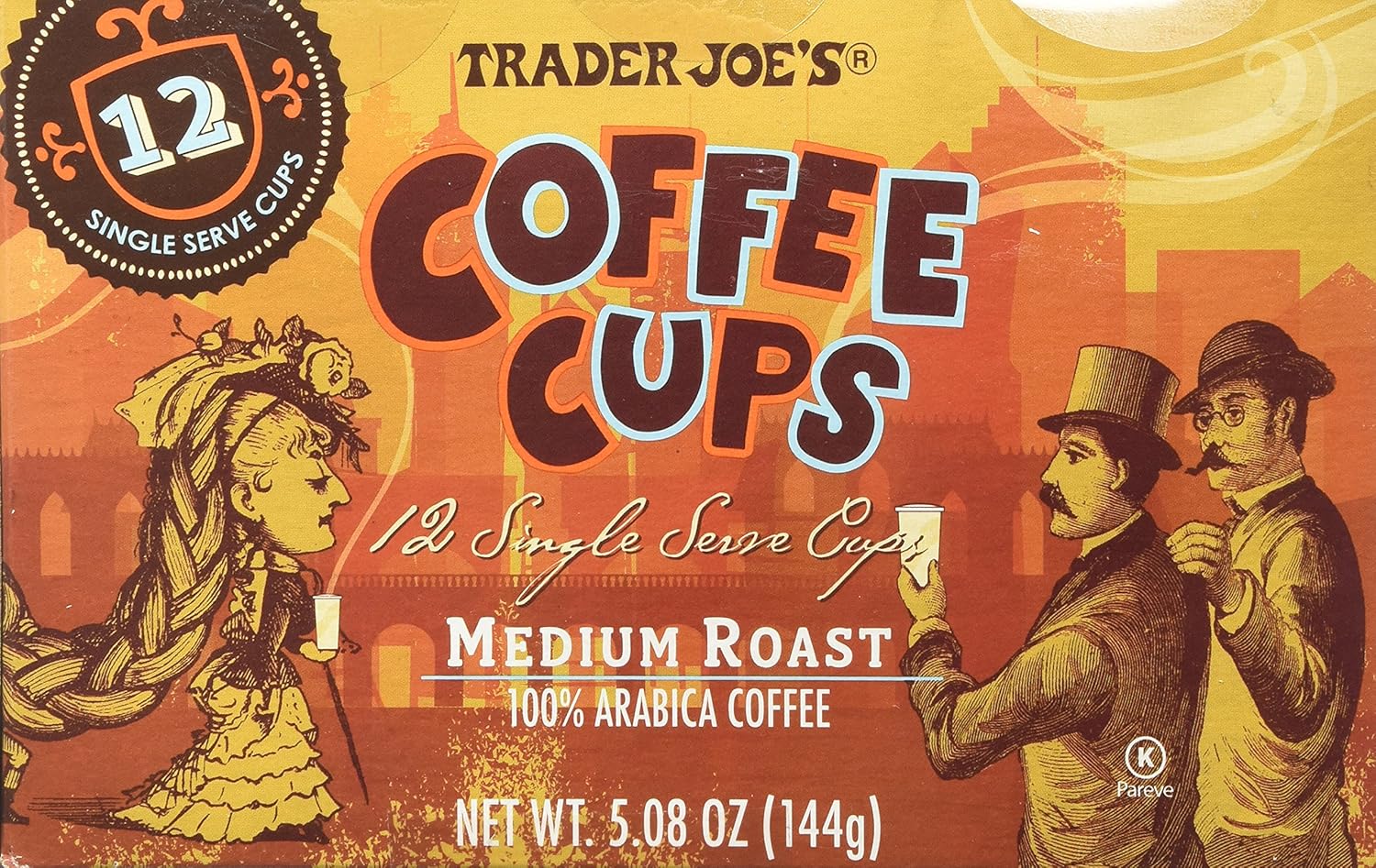 Trader Joe's Coffee Cups Single Serve Medium Roast Arabica Coffee