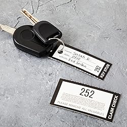 2000 Pieces 3-Part Valet Tickets for Cars, 2 Sets