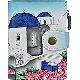 Anna by Anuschka Women's Hand Painted Genuine Leather Ladies Wallet