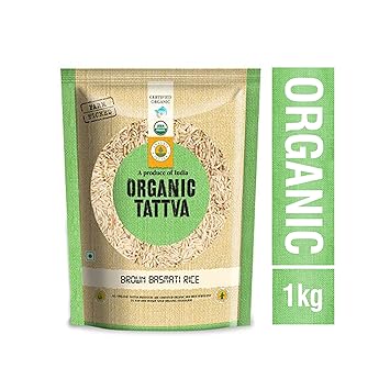 Organic Tattva Brown Basmati Rice, 1kg