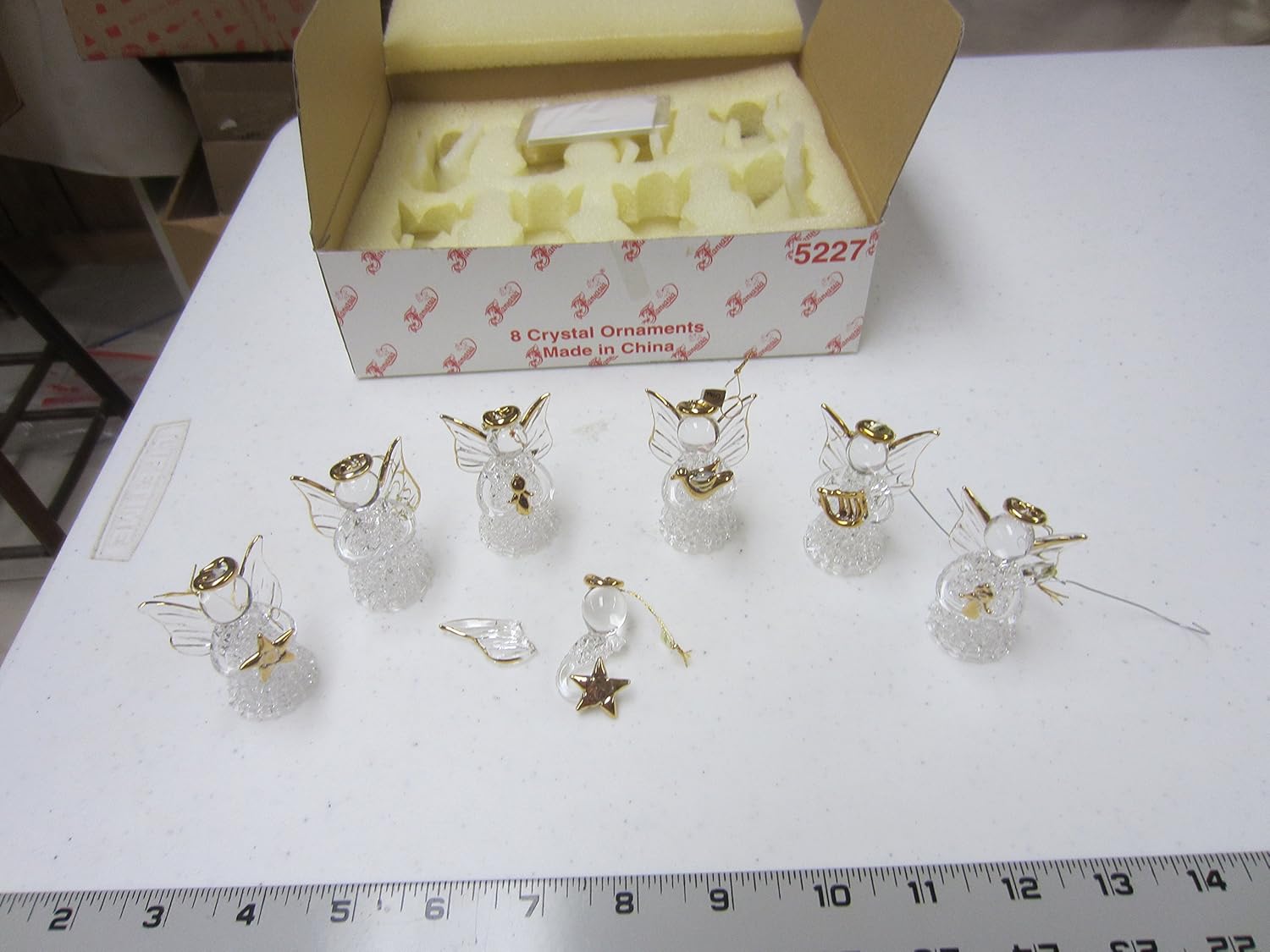 Princess House 6 Crystal Angel Ornaments Everything Else