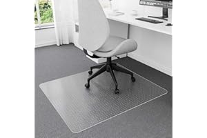 Naturei Chair Mat for Carpet, 40” x 48” Office Floor Mats for Rolling Chairs, Floor Protector Mats, Easy Glide Desk Floor Mats for Low Pile Carpet (Rectangle)