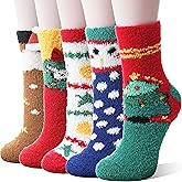 ANTSANG Women Fuzzy Socks Teen Girls Slipper Cozy Winter Fluffy Comfy and Warm Cabin Home Fleece Socks