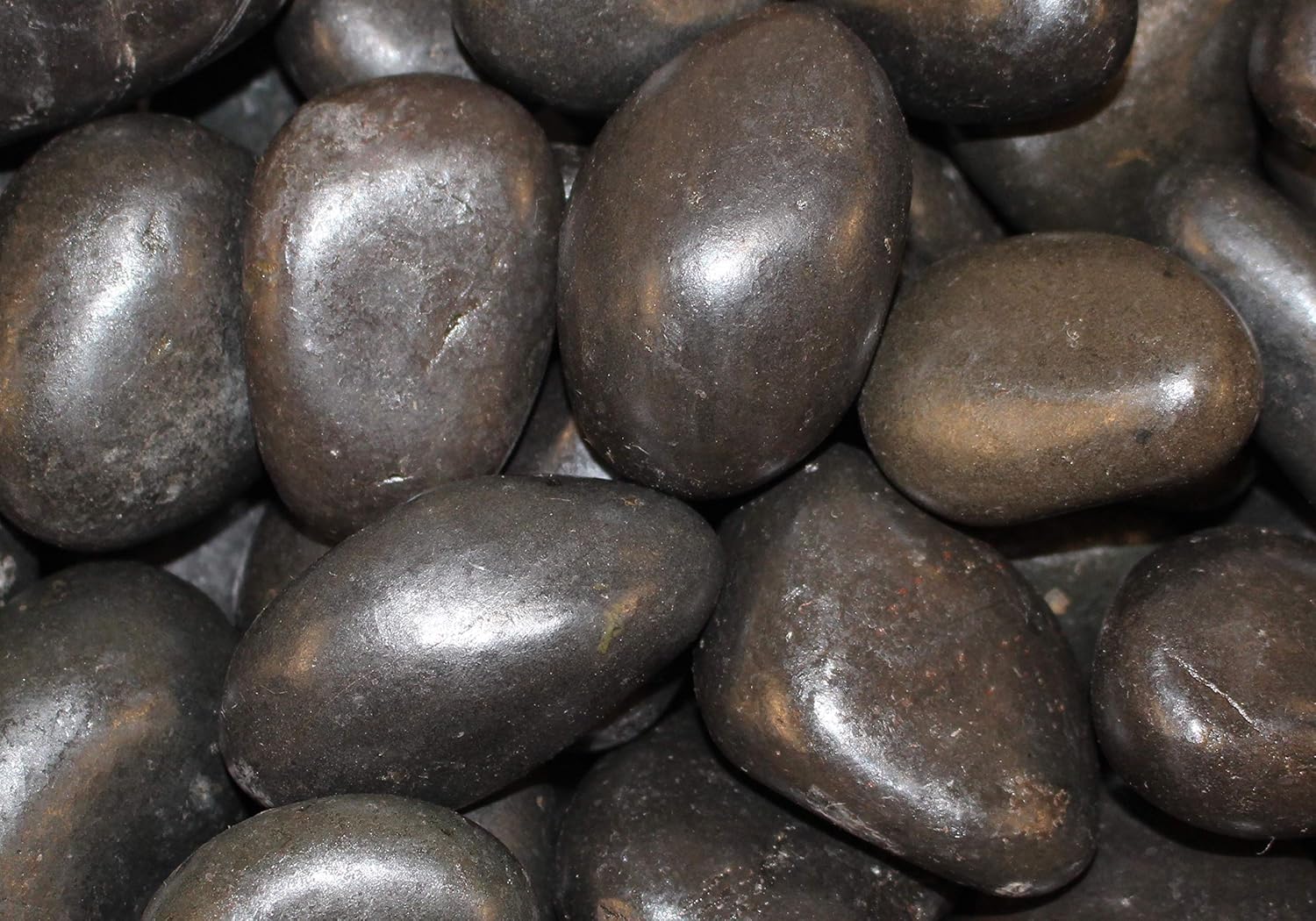 Exotic | Polished Mixed Pebbles | 20 Pound Bag | 3/4-1 1/4 Inch Pebble Size | Perfect for Landscaping, Flower Arrangements and Potted Plants : Garden & Outdoor