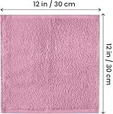 Utopia Towels Flannel Face Cloths Set 30x30 cm 24-Pack Pink 100% Ring Spun view 2