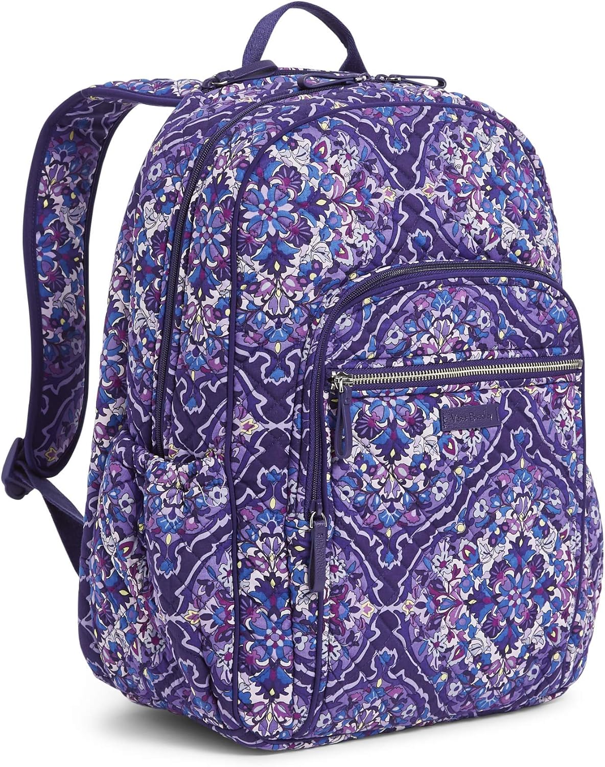 Vera Bradley Women's Signature Cotton Campus Backpack, Regal Rosette, One Size