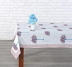Ridhi -Red Palm 72X140 Inches Rectangle 100% Cotton