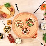 Giles & Posner EK4025G Pizza Maker 800W Terracotta Dome 4 Mini Pizzas view 2