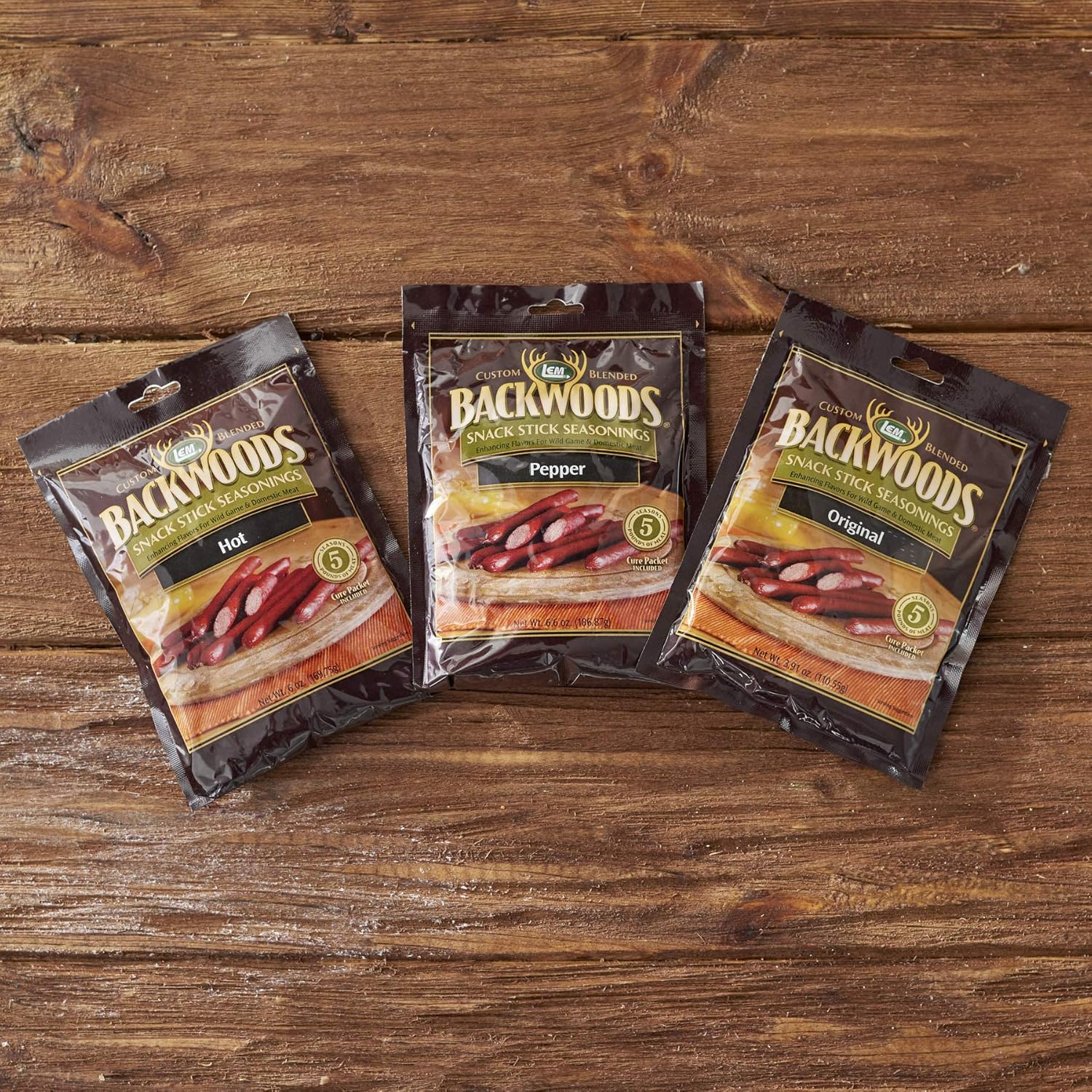 LEM Backwoods Snack Stick Seasoning with Cure Packet: Sports & Outdoors
