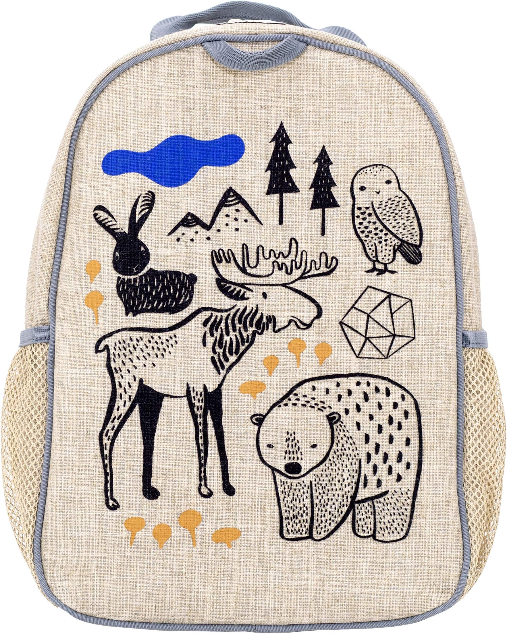 SoYoung Toddler Backpack - Raw Linen, Eco-Friendly, Non-Toxic, Retro-Inspired Design - Wee Gallery Nordic