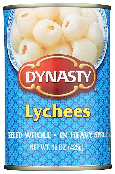 DYNASTY LYCHEES IN HEAVY SYRUP, 15 OZ