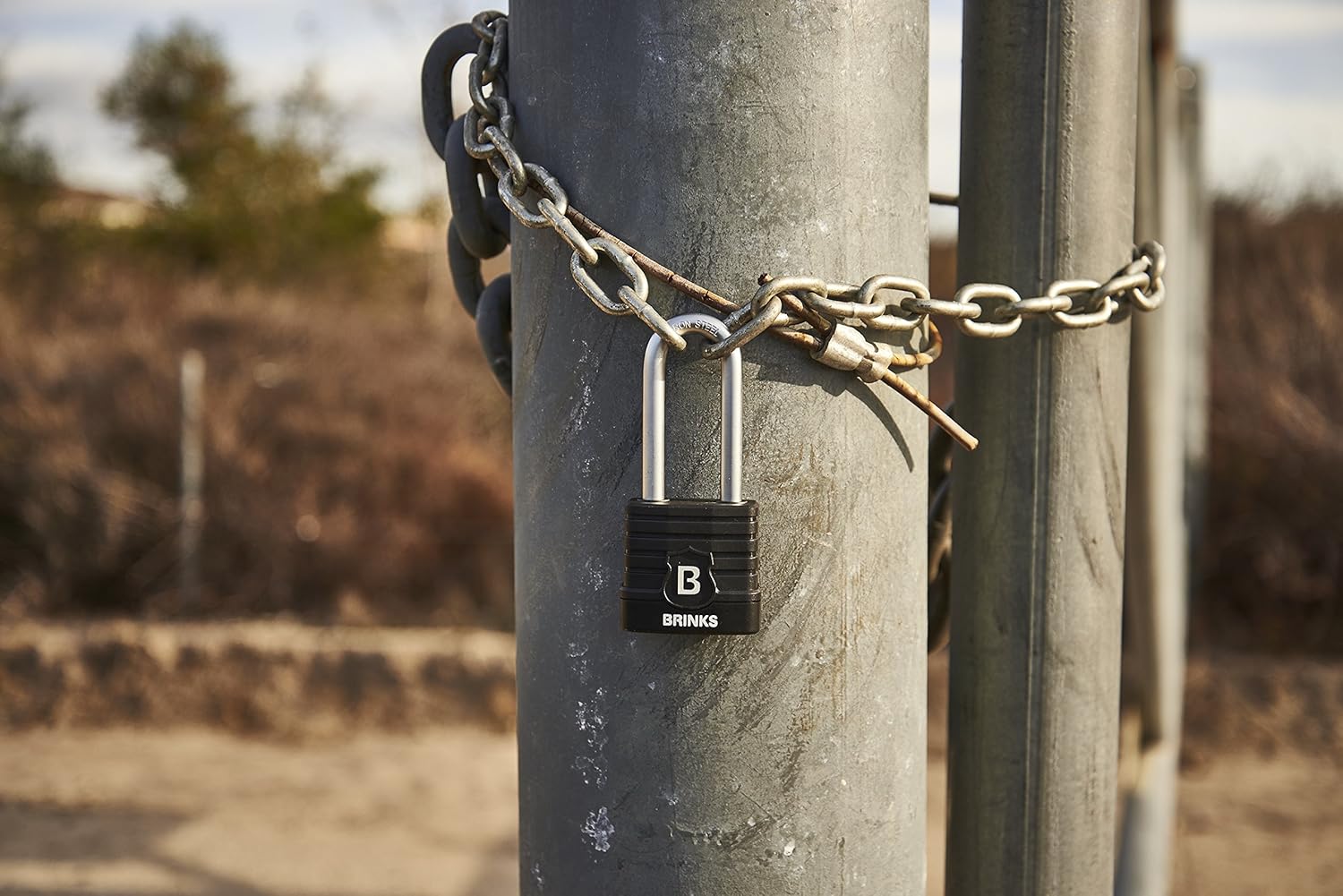 Brinks 677-44052 Commercial 44mm Weather Resistant XT Plus Series with 2-3/8" Boron Shackle: Automotive