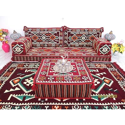 Buy Arabic Floor Seating Arabic Floor Sofa Arabic Majlis Arabic Couches Bench Cushions Ma 119 Online In Malaysia B08ttlxj4w