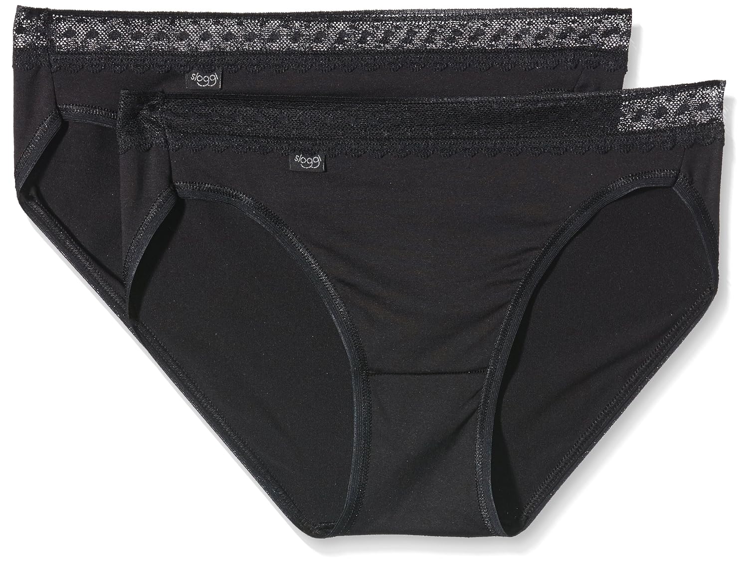 Sloggi Damen Slip 2er Pack – Maxi-Slip Mit Breitem Beinausschnitt & Bequemem Baumwollzwickel