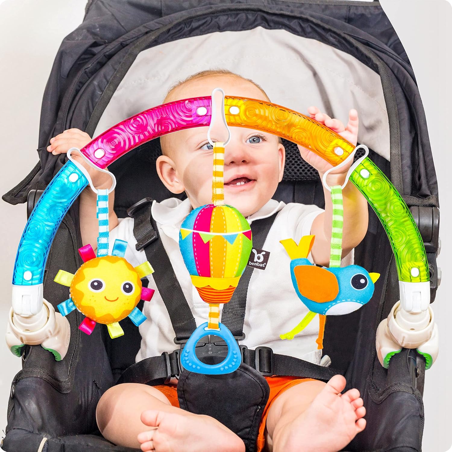 Arche D Eveil Bebe Voiture Arceau Bebe Transat Arche Articulee Bebe Universelle Arche D Activite Bebe Arche Mobile Bebe Arche De Jeu Arc En Ciel Multi Color Ar151 Benbat Amazon Fr Bebes