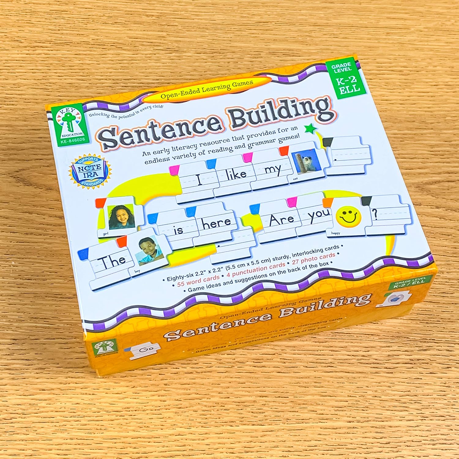 Carson Dellosa – Sentence Building Literacy Resource with 86 Cards for Language Arts For K, 1st, & 2ND Grade & Ell: Flora M.S., Sherrill B.: Toys & Games