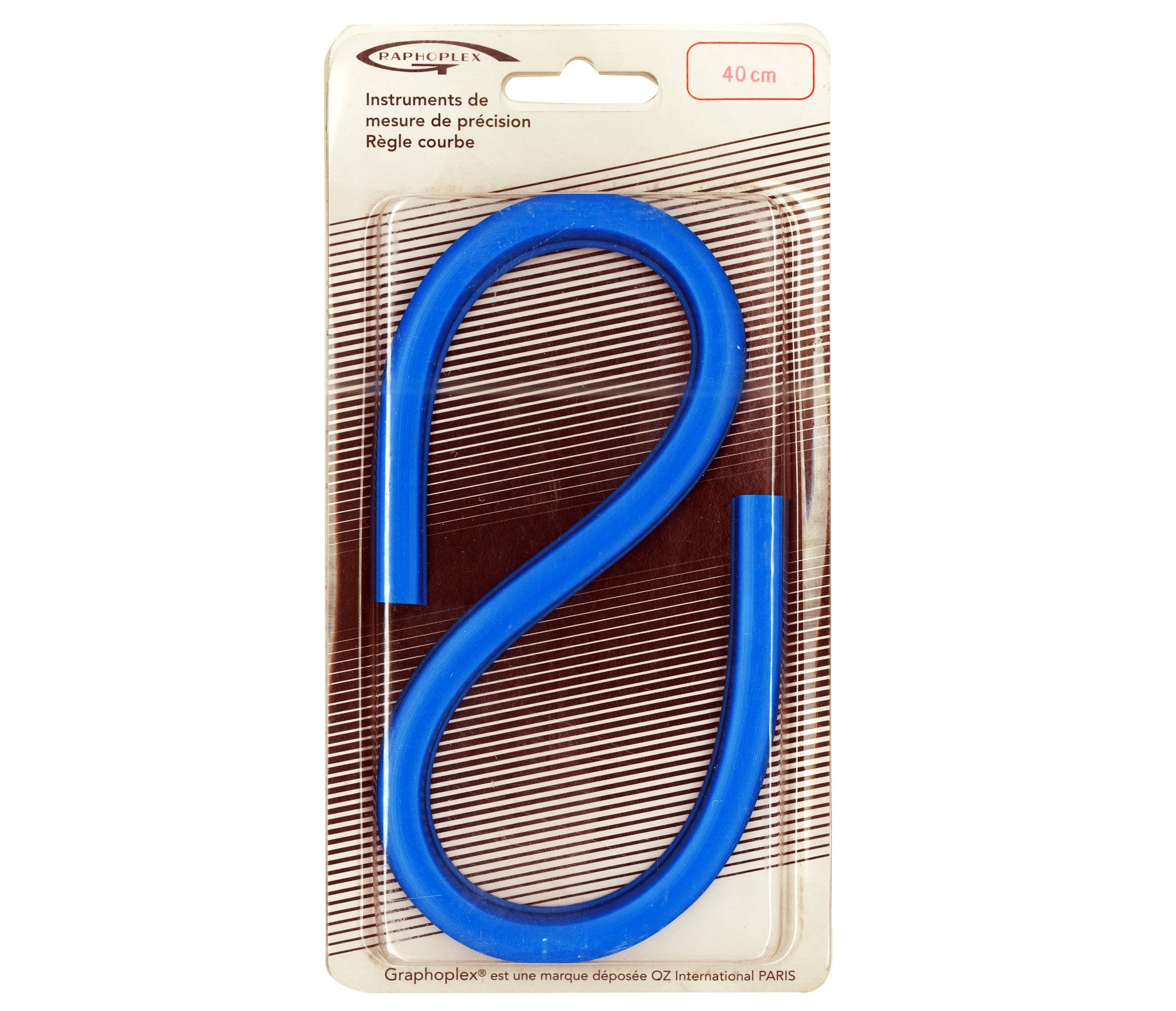 Graphoplex Protractor Flexible Curve Ruler 40 cm Blue