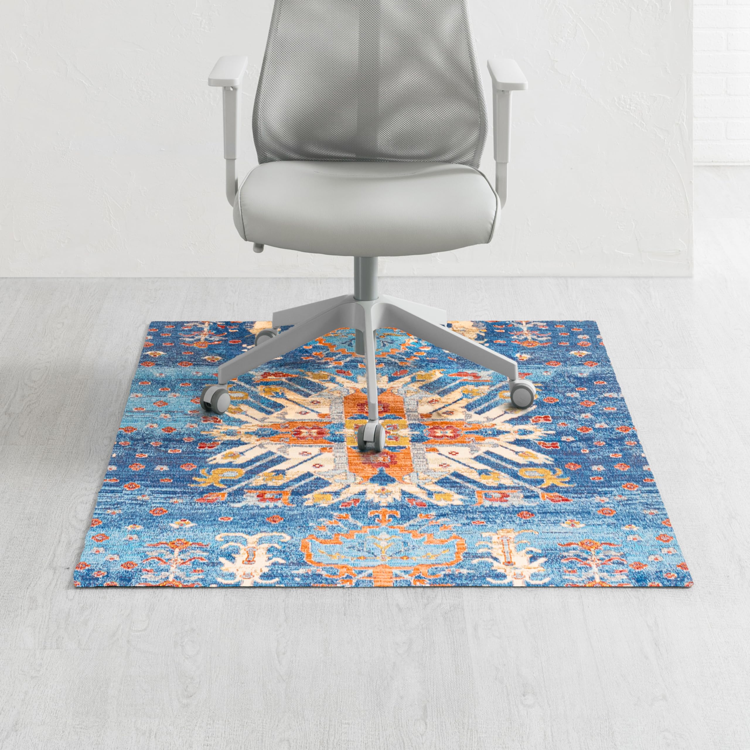 Anji Mountain Rug'd Office Chair Mat for Carpet & Hardwood Floor - Jacquard Woven Top, Anti-Slip Backing, Low Pile, Floor Protector Desk Chair Mat, Office Rugs for Rolling Chairs (40 x 54) Image Anji Mountain Rug'd Office Chair Mat for Carpet & Hardwood Floor - Jacquard Woven Top, Anti-Slip Backing, Low Pile, Floor Protector Desk Chair Mat, Office Rugs for Rolling Chairs (40 x 54) Image