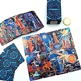 La Muci Mini Dreamscapes Tarot Cards Deck with Digital Guidebook - Major and Minor Arcana Full Tarot Deck, Tarot Deck for Travellers to Go, Unique and Minimalist Tarot for Beginners in Small Size