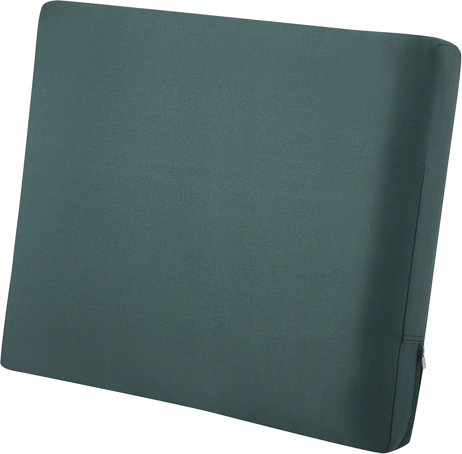 Classic Accessories Ravenna Water-Resistant 21 x 20 x 4 Inch Patio Back Cushion, Mallard Green