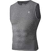 Runhit Sleeveless Compression Shirt Men Tank Top Athletic Muscle Shirts for Men