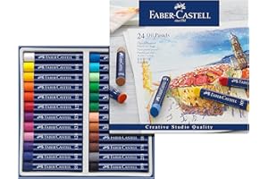 FABER-CASTELL Faber-Castel FC127024 Creative Studio Oil Pastel Crayons (24 Pack), Assorted
