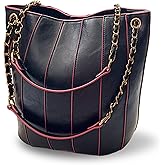 Vegan Leather Purses for Women, Faux Leather Handbags for Women, Bucket Purse, Top Handle Bag
