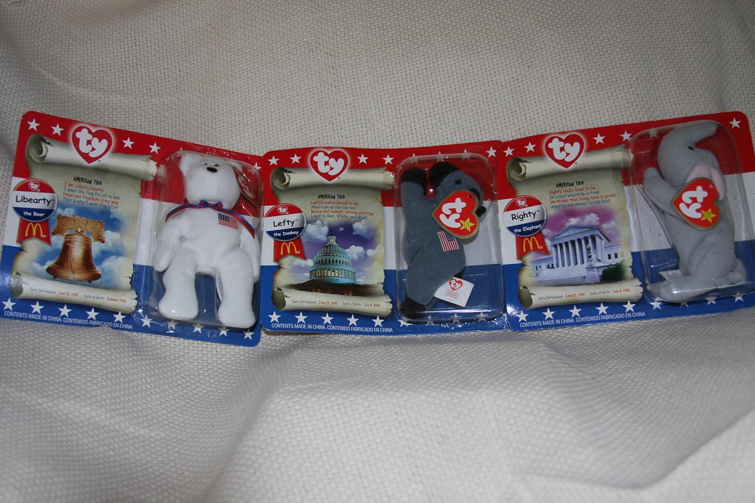 american trio beanie babies worth