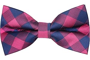 OCIA Men's Fun Pattern Pre-Tied Bow Tie Animal Music Plaid Floral Bowtie for Mens Boys