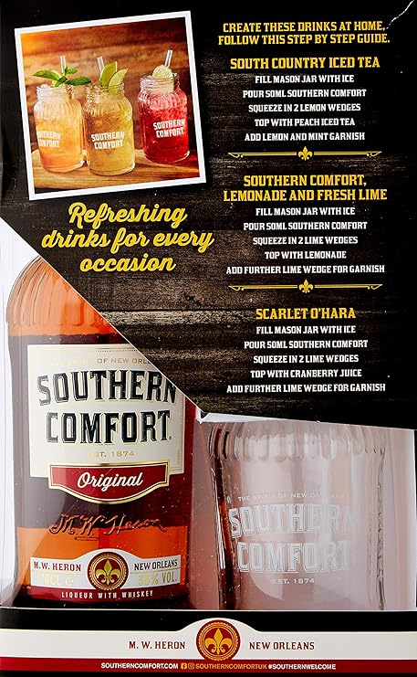Southern Comfort Original Liqueur Mason Jar Pack 75 Cl Amazon Co
