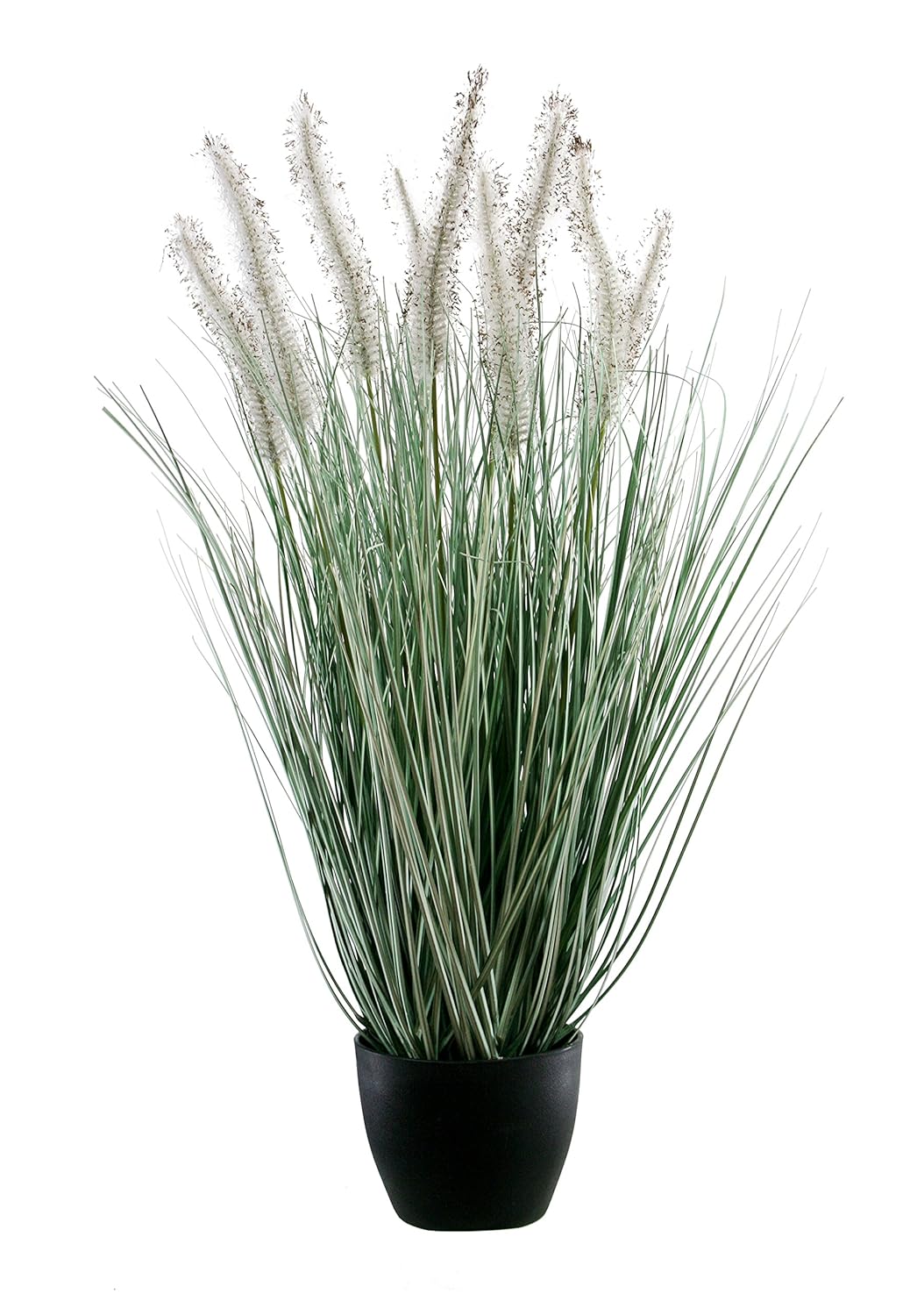 Dekoflower Artificial Dogtail Grass Grey 58 CM Grey in Pot Amazon.co