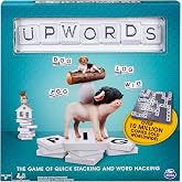 Spin Master Games, Upwords, Classic Word Game with Stackable Letter Tiles, Family Board Game, Crossword Activity, 1-4 Players, for Ages 8 &amp; Up