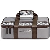 Rachael Ray Lasagna Lugger, Thermal Insulated Casserole Carrier for Hot or Cold Food, Lugger Tote for Potluck, Parties, Picnic, and Cookouts, Fits 9" x 13" Baking Dish