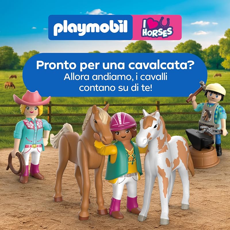 | I Love Horses | Piccola scuderia con maniscalco | Box per cavallo con forgia luminosa, attrezzi e accessori per la cura | Per bambini dai 4 anni in su | 72131 — foto 7 di 7