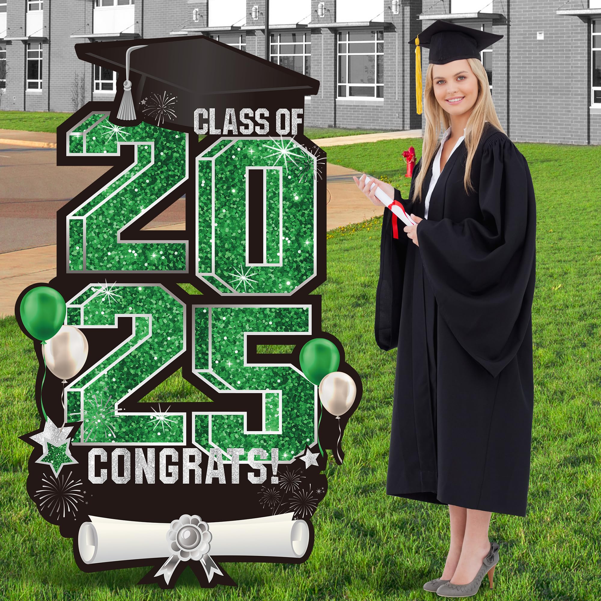 Vivantia 2025 Extra Large 47.2 Inch Graduation Yard Sign Congrats Grad ...