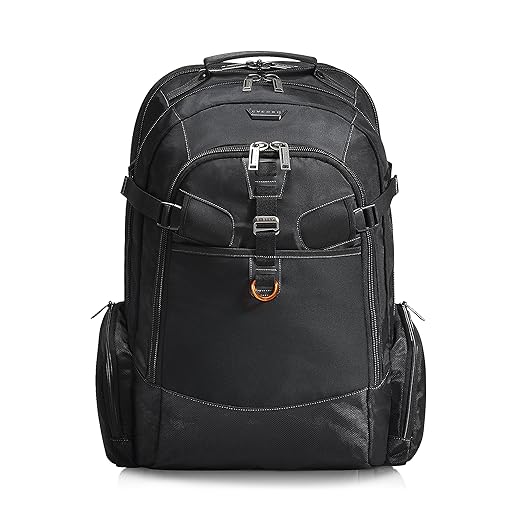 Everki Titan – Laptop Rucksack für Notebooks bis 18,4 Zoll (46,7 cm) mit durchdachtem Fächer-Konzept, viel Stauraum und weite