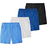 Garanimals Baby &amp; Toddler Boy French Terry Shorts, Size 0-6T, Multi-Pack | Machine-Washable Kid's Clothes, Pull-On Bottoms for Easy Changes, Casual Everyday Outfits, OEKO-TEX Standard 100 Certified