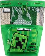 Minecraft Swimming Bag Creeper Boys Swim Bag Children Backpack Green view 2
