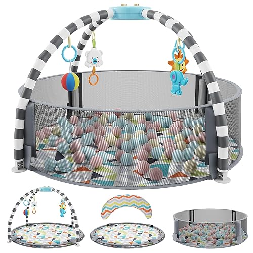 in Baby Play Gym and Ball Pit Activity Gym with Toys