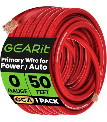 Thender 52-952 Cavo In Rame OFC Sezione 2 AWG / 32,27 Mmq - Guaina Ner