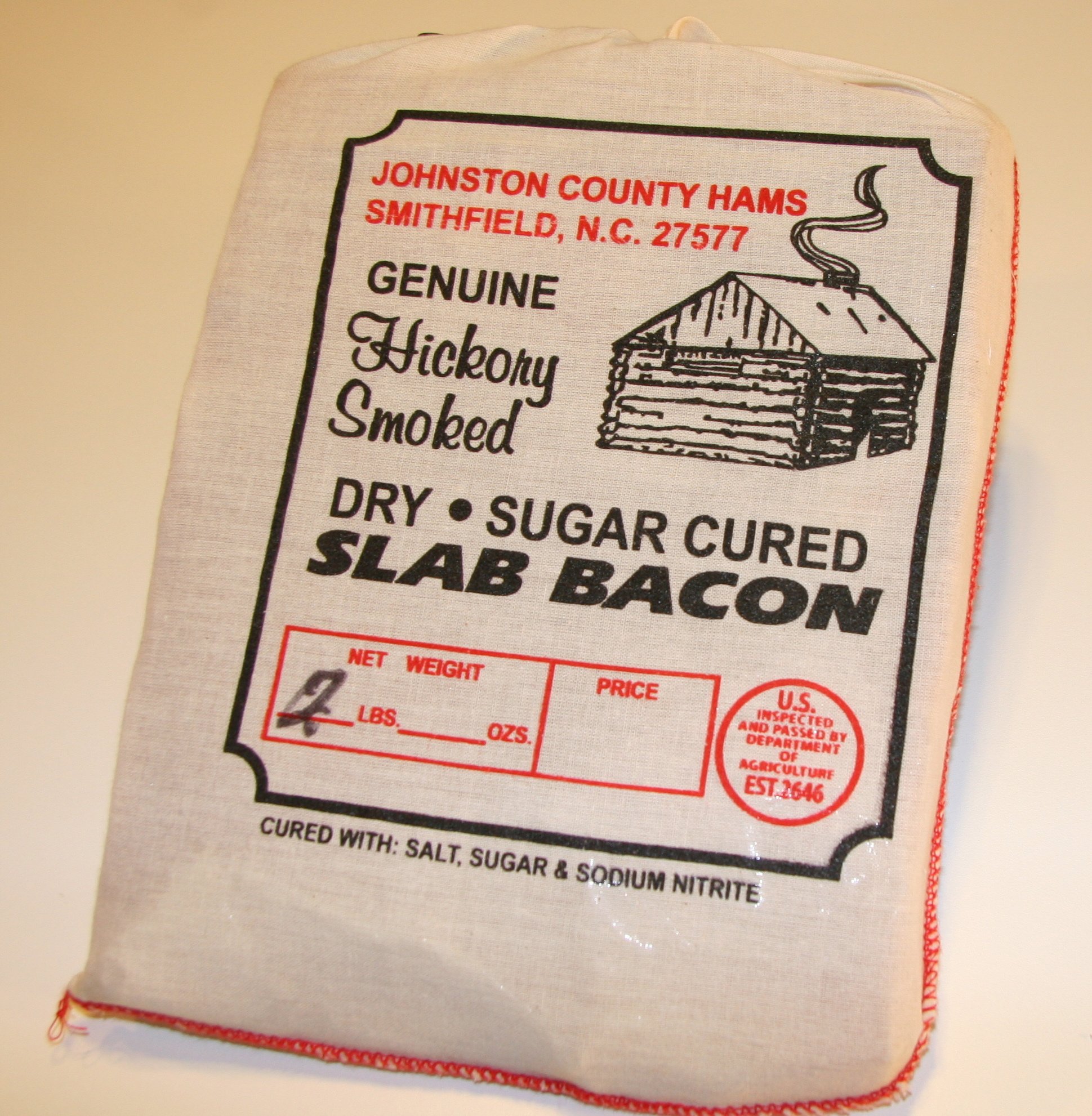 Johnston County Hams Whole Bonein Country Ham Dry Cured, Hickory