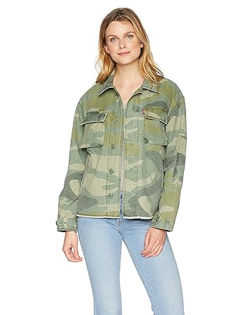 levi's camo jacket womens