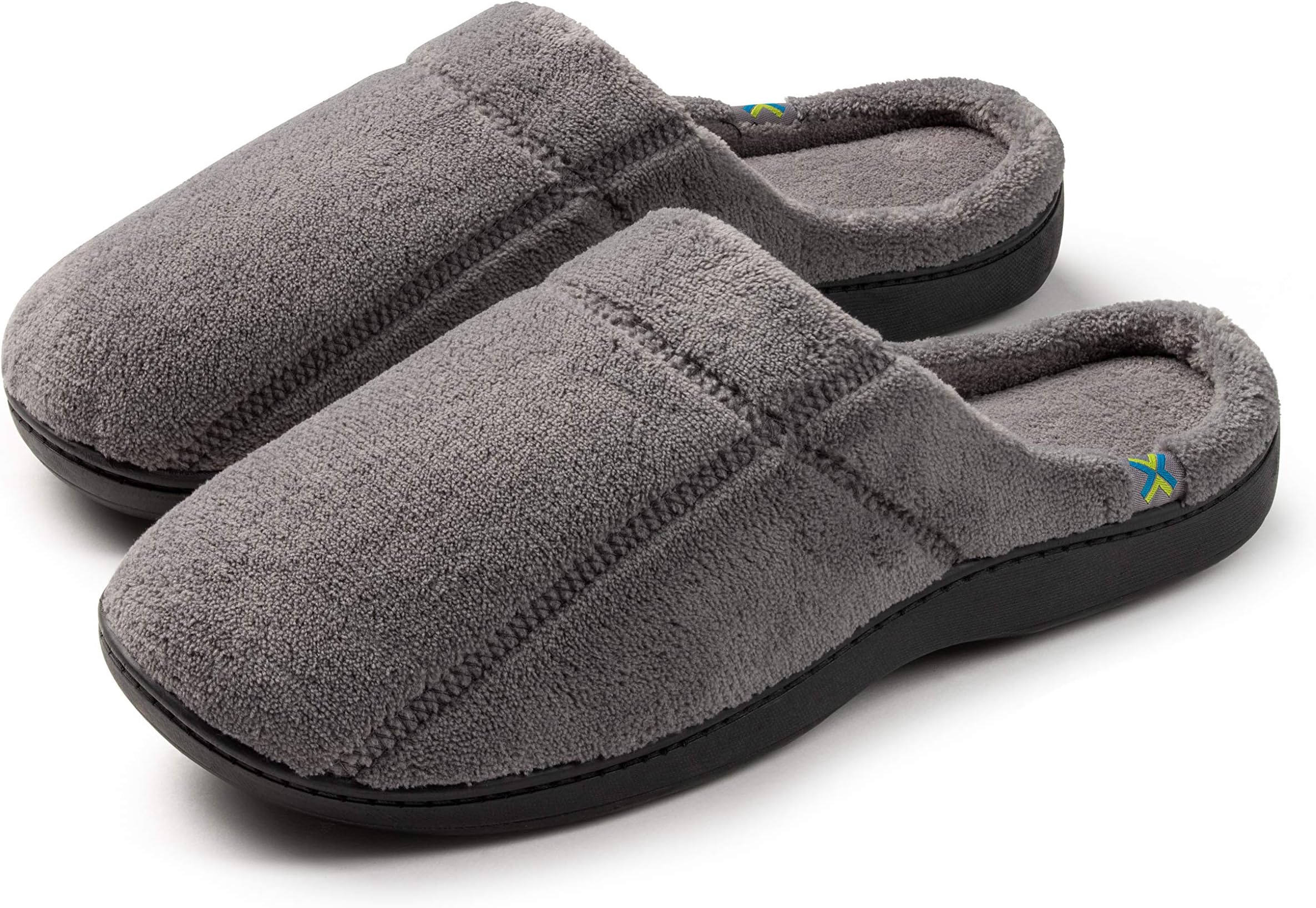 Men's Open Toe Slip On Slide Sandals; Very Lightweight with Foam Upper-Great for Beach and Pool