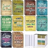 Chinco 100 Pcs Christian Notepad Mini Bible Verse Notebooks Religious Notepads Christian Gifts Rustic Inspirational Prayer Journals Small Pocket Notebook for Office Travel Supplies