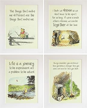 winnie the pooh prints for nursery