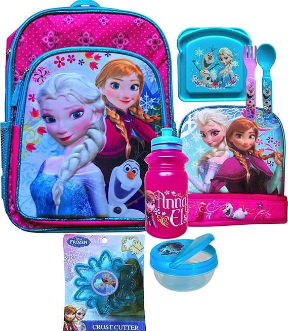 Amazon.com: Disney Frozen Elsa and Anna Backpack with ...