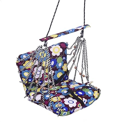 Aashi Enterprise Babys Cotton Folding and Washable Swings (4 to 12 Years, Multicolour)