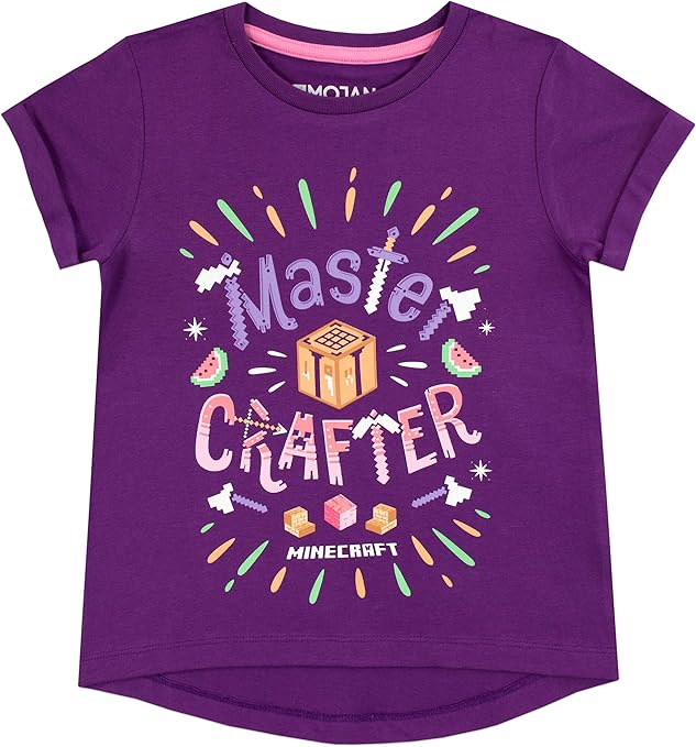 Minecraft Girls TShirt Amazon.co.uk Clothing